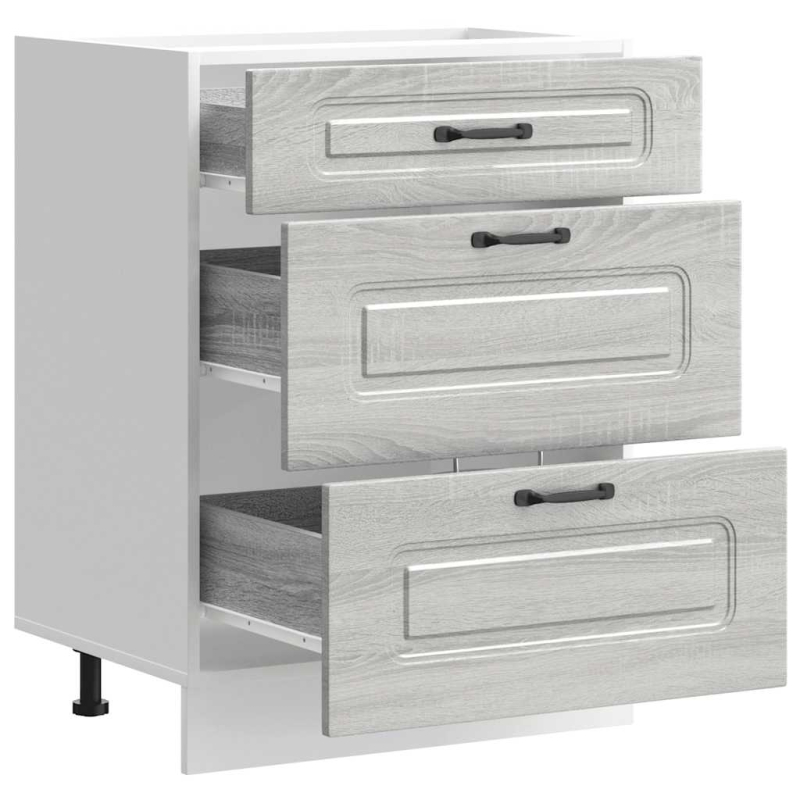 Küchenunterschrank Kalmar Grau Sonoma Holzwerkstoff