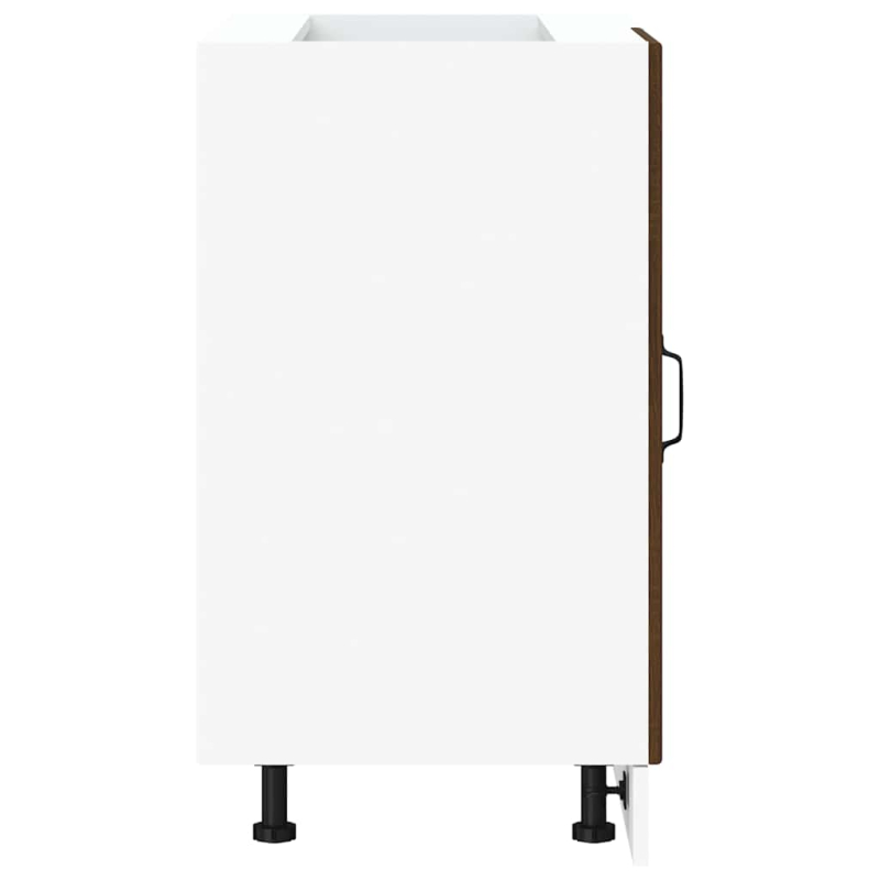 Spülenunterschrank Lucca Braun Eichen-Optik Holzwerkstoff