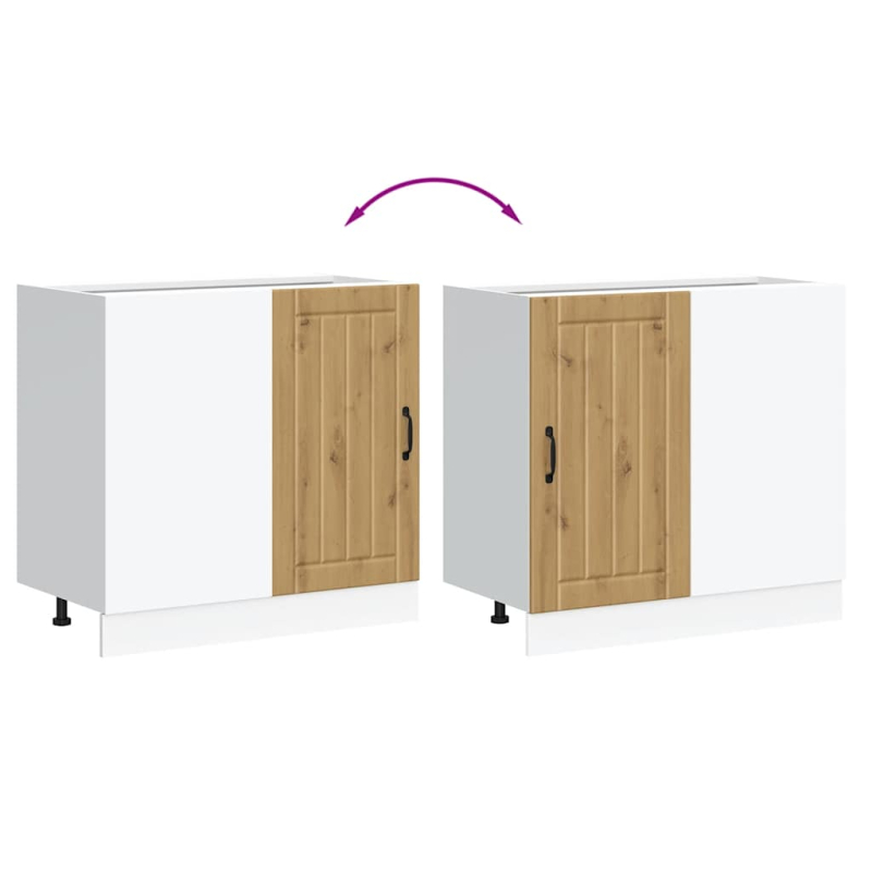 Spülenunterschrank Lucca Artisan-Eiche Holzwerkstoff