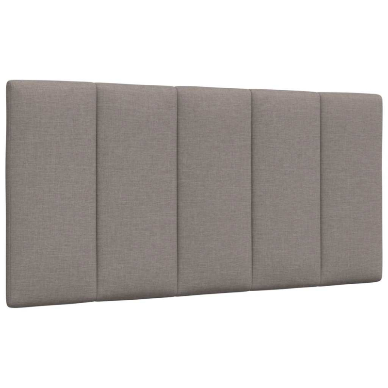 Bett mit Matratze Taupe 100x200 cm Stoff