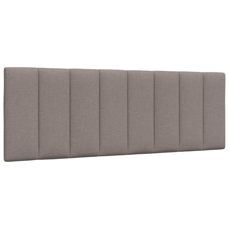 Bett mit Matratze Taupe 140x200 cm Stoff