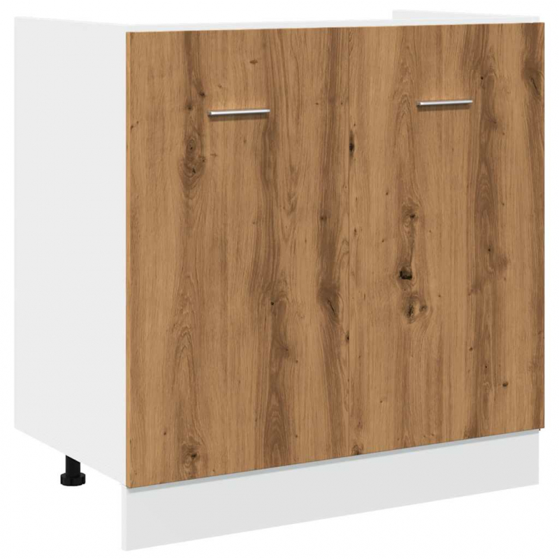 Spülenunterschrank Lyon Artisan-Eiche 80x46x81,5 cm Holzwerkstoff