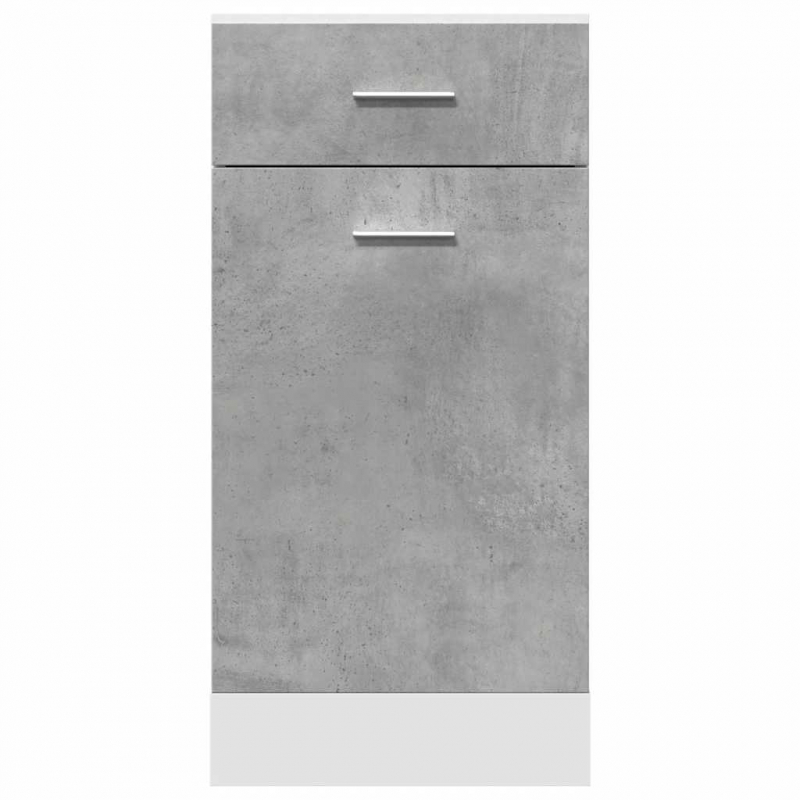 Schubunterschrank Lyon Betongrau 40x46x81,5 cm Holzwerkstoff