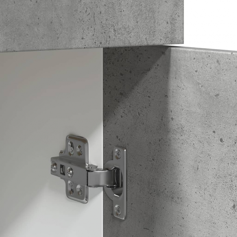 Schubunterschrank Lyon Betongrau 80x46x81,5 cm Holzwerkstoff