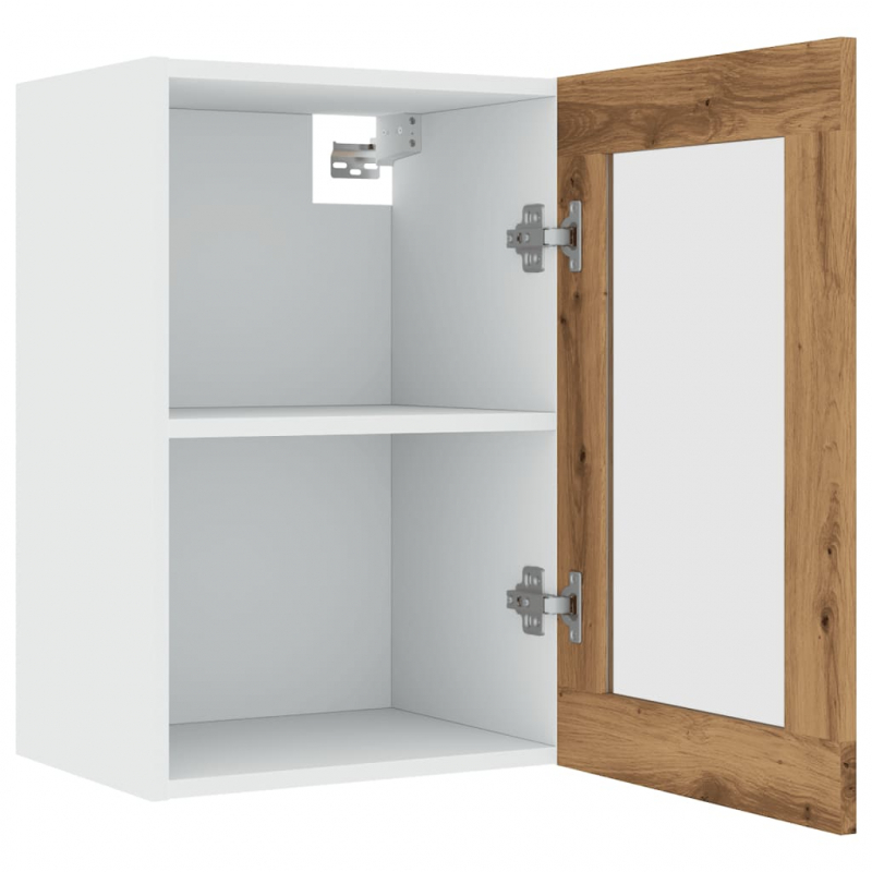 Hängeschrank Lyon Glas Artisan-Eiche 40x31x60 cm Holzwerkstoff