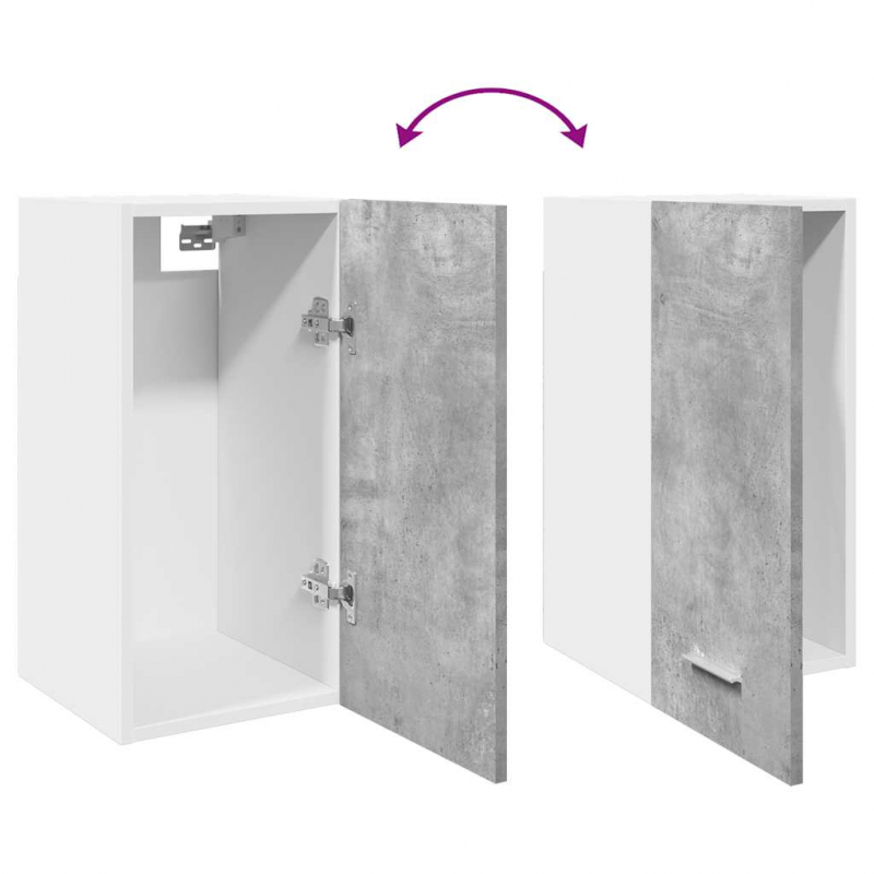 Hängeschrank Lyon Betongrau 30x31x60 cm Holzwerkstoff