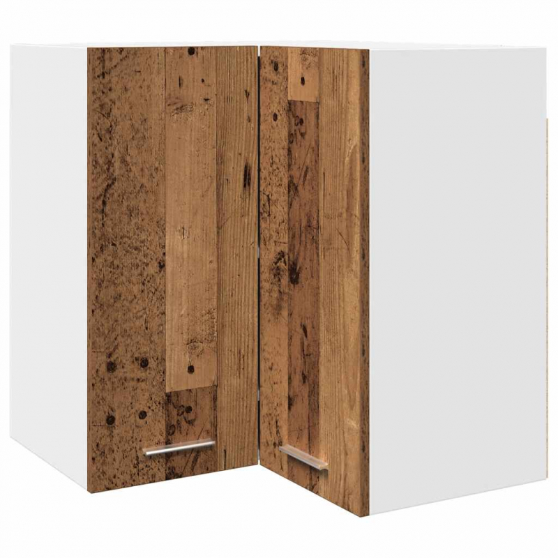 Eck-Hängeschrank Lyon Altholz-Optik 57x57x60 cm Holzwerkstoff