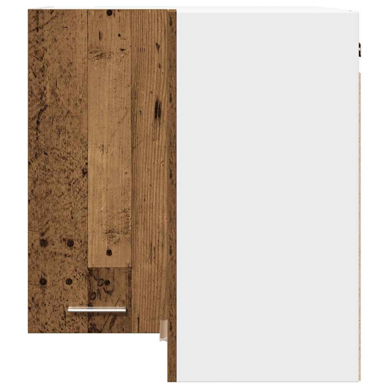 Eck-Hängeschrank Lyon Altholz-Optik 57x57x60 cm Holzwerkstoff
