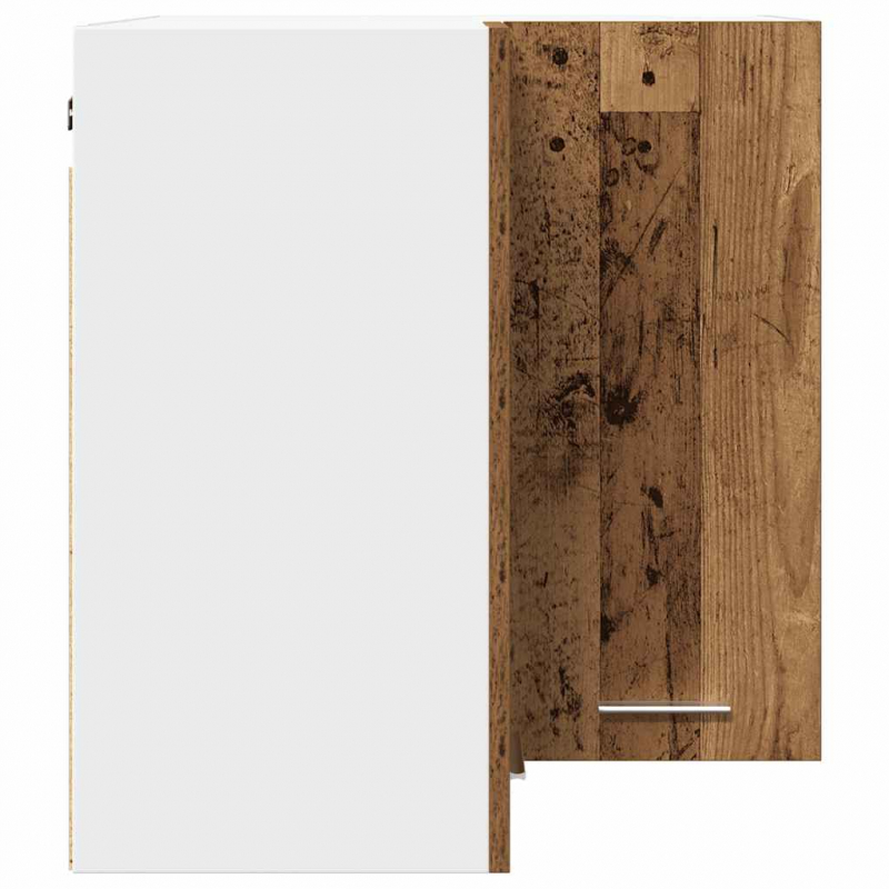 Eck-Hängeschrank Lyon Altholz-Optik 57x57x60 cm Holzwerkstoff