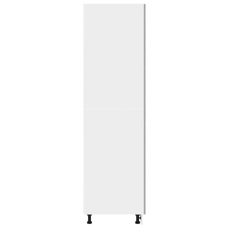 Kühlumbauschrank Lyon Betongrau 60x57x207 cm Holzwerkstoff