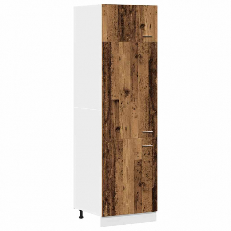 Kühlumbauschrank Lyon Altholz-Optik 60x57x207 cm Holzwerkstoff