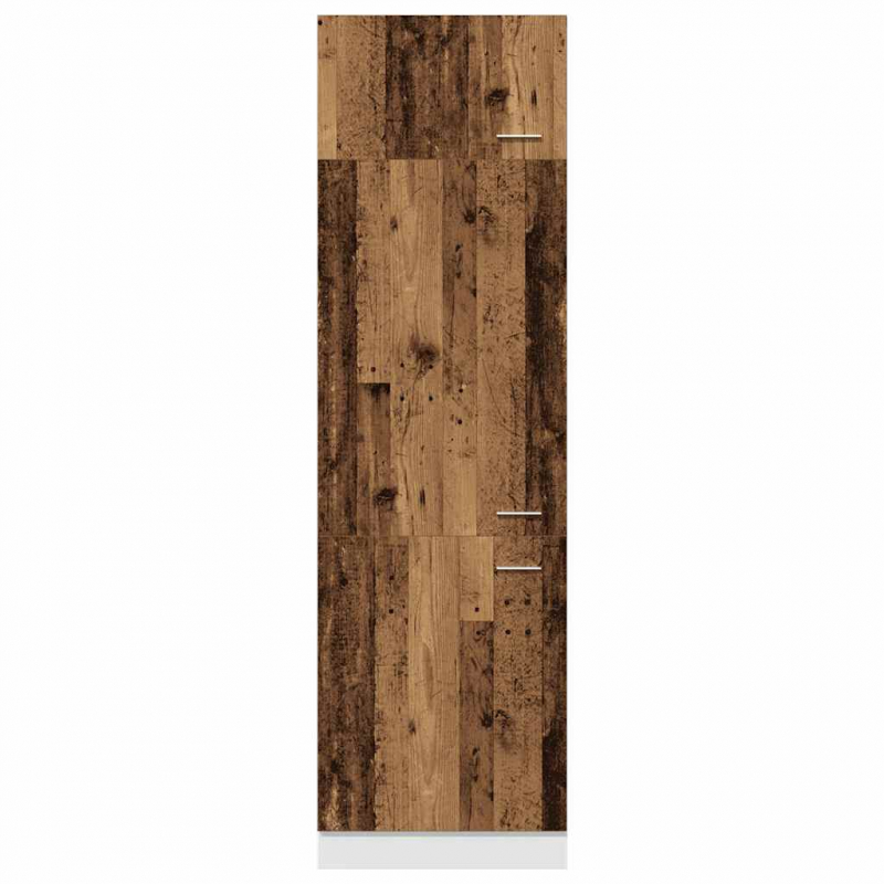 Kühlumbauschrank Lyon Altholz-Optik 60x57x207 cm Holzwerkstoff