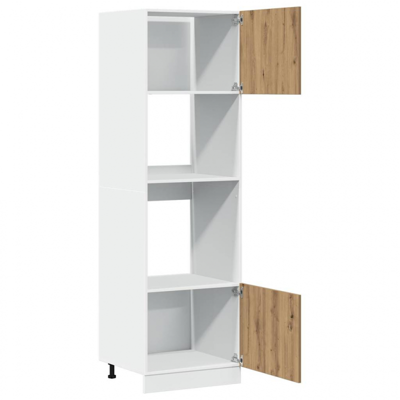 Mikrowellenschrank Lyon Artisan-Eiche 60x57x207 cm Holzwerkstoff