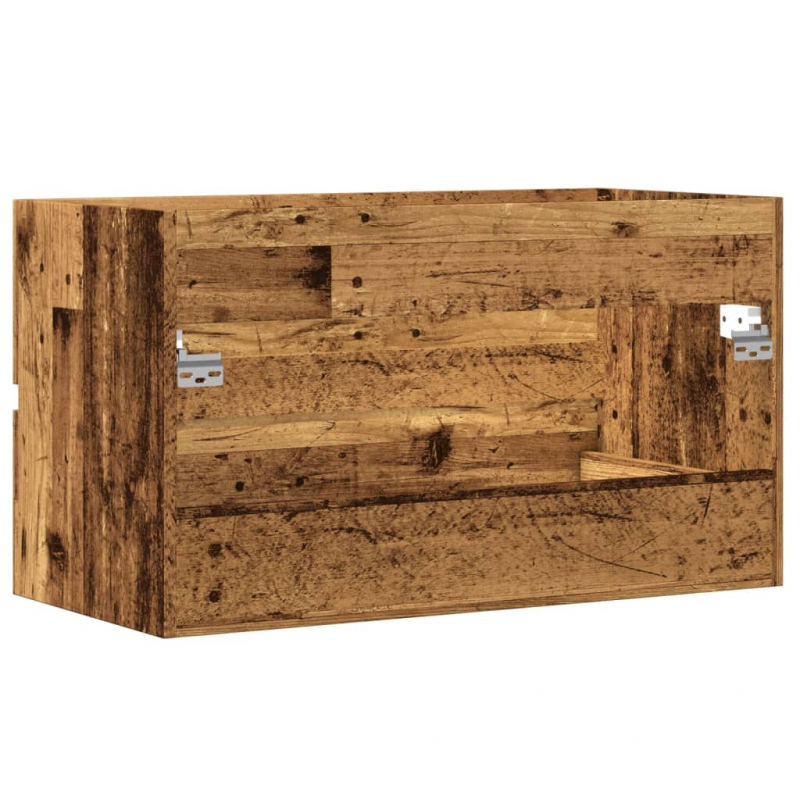 Bad-Hängeschrank Altholz-Optik 80x38,5x45 cm Holzwerkstoff