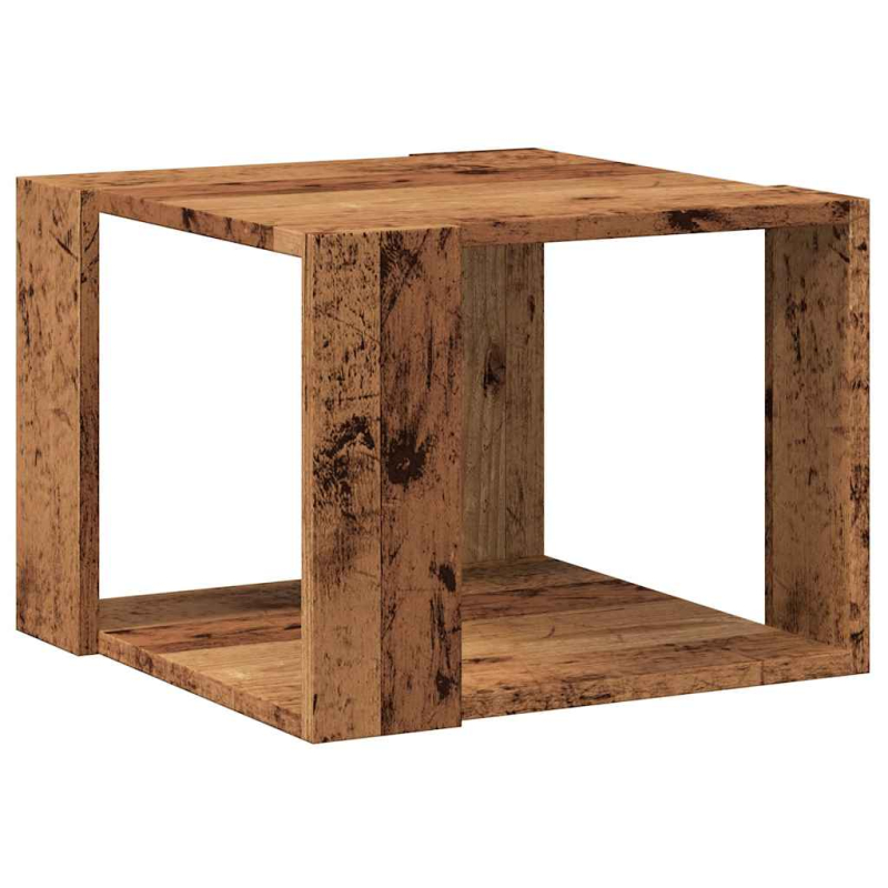 Couchtisch Altholz-Optik 40x40x30 cm Holzwerkstoff
