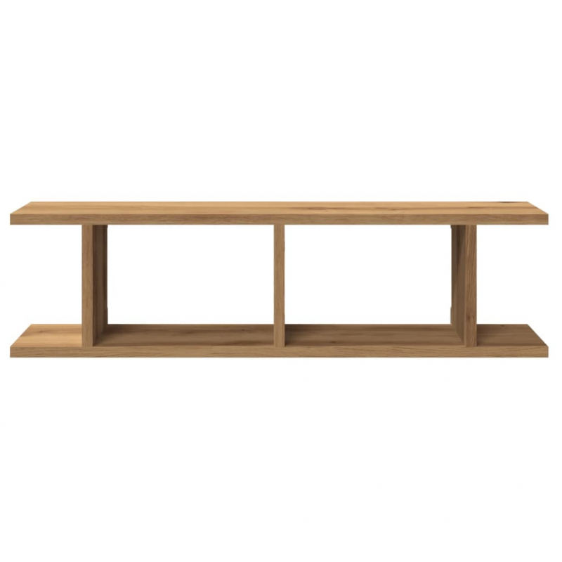 Wandregale 2 Stk. Artisan-Eiche 75x18x20 cm Holzwerkstoff
