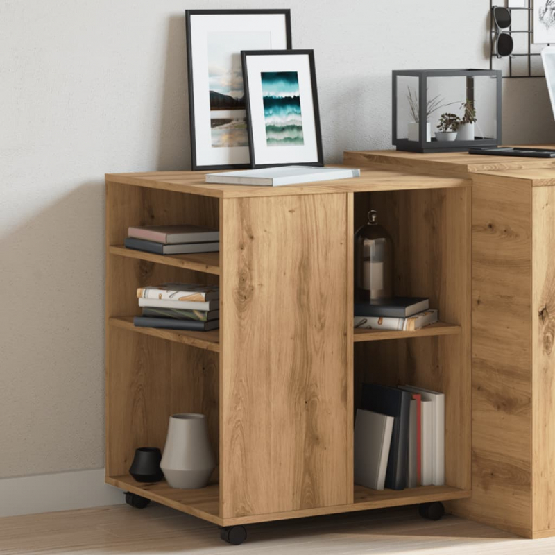 Rollschrank Artisan-Eiche 60x53x72 cm Holzwerkstoff