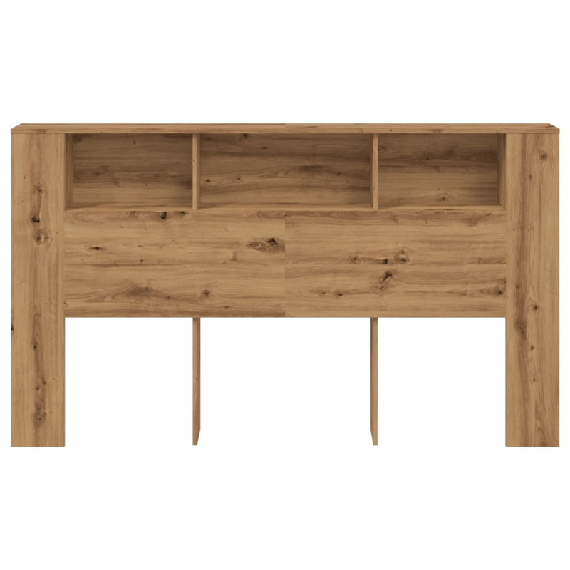 Kopfteil mit Ablagen Artisan-Eiche 180x18,5x102,5 cm