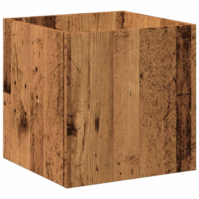 Pflanzgefäß Altholz-Optik 40x40x40 cm Holzwerkstoff
