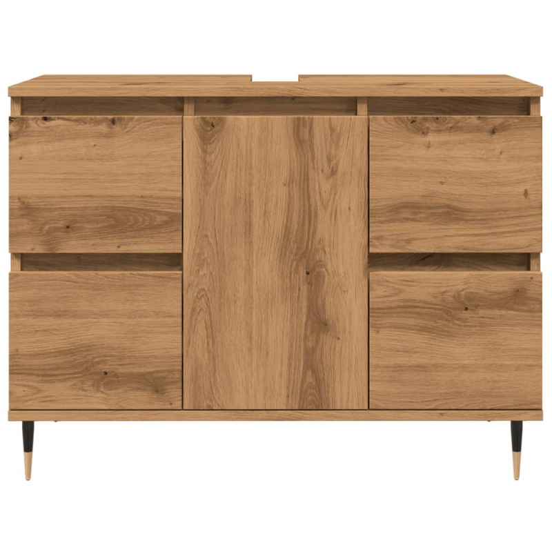 Badschrank Artisan-Eiche 80x33x60 cm Holzwerkstoff