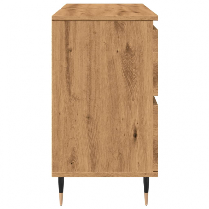 Badschrank Artisan-Eiche 80x33x60 cm Holzwerkstoff