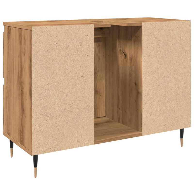 Badschrank Artisan-Eiche 80x33x60 cm Holzwerkstoff
