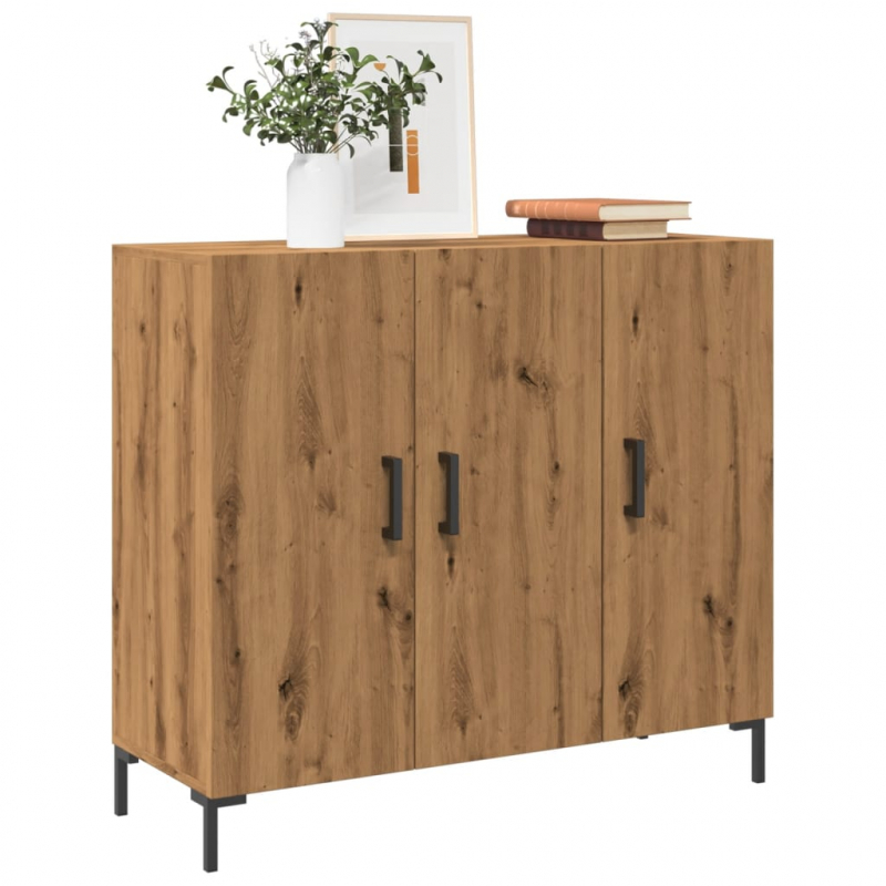 Sideboard Artisan-Eiche 90x34x80 cm Holzwerkstoff