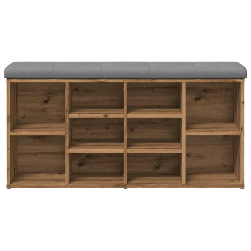 Schuhbank Artisan-Eiche 102x32x50 cm Holzwerkstoff