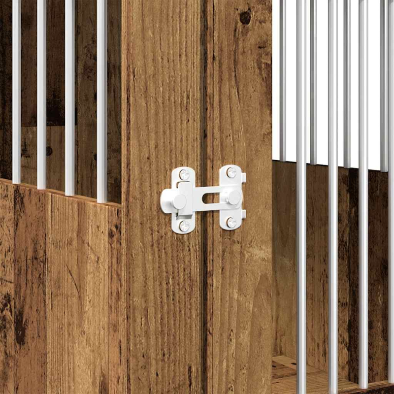 Hundekäfig im Möbelstil Altholz-Optik 55x80x68 cm Holzwerkstoff
