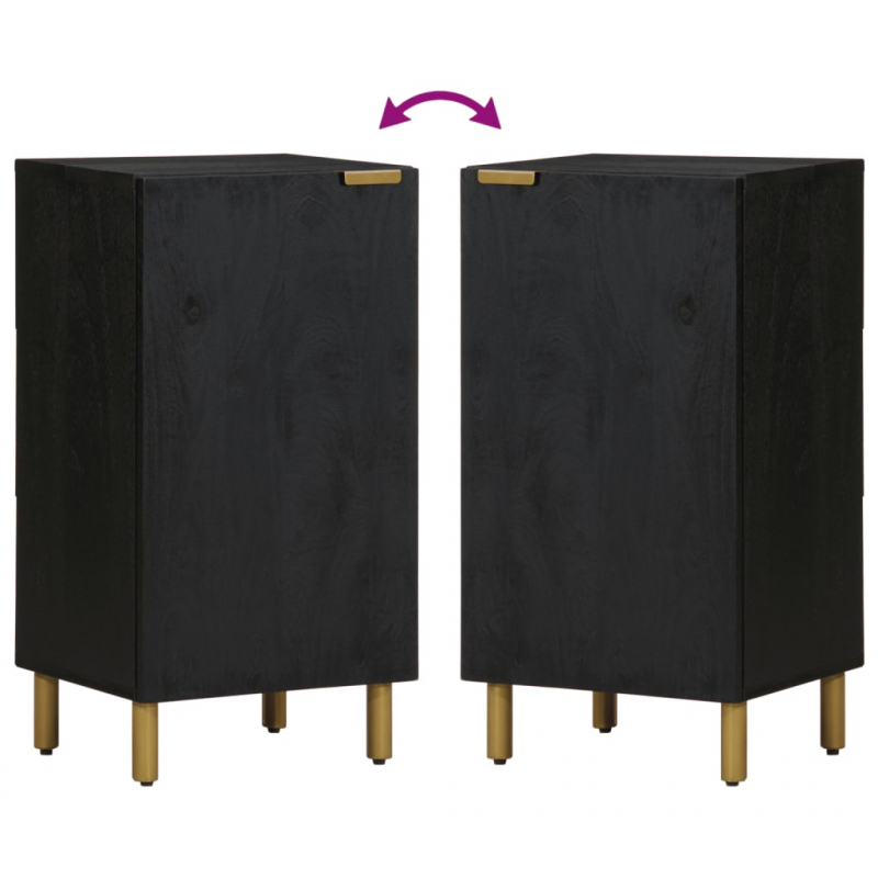 Sideboard Schwarz 40x33x75 cm Holzwerkstoff