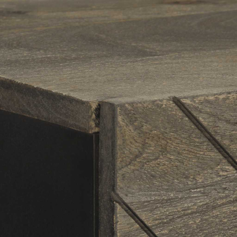 Highboard 40x33x110 cm Massivholz Mango