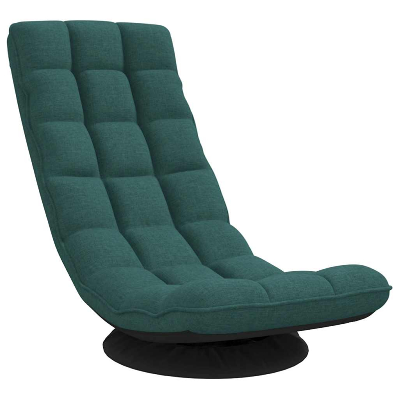 Bodenstuhl Drehbar Dunkelgrün 70x51x79 cm Stoff