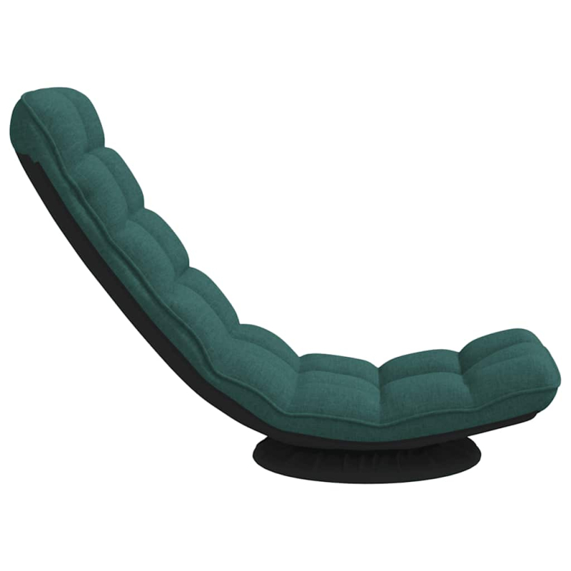 Bodenstuhl Drehbar Dunkelgrün 70x51x79 cm Stoff