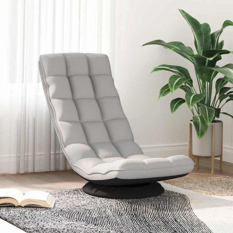 Bodenstuhl Drehbar Wolkengrau 70x51x79 cm Stoff