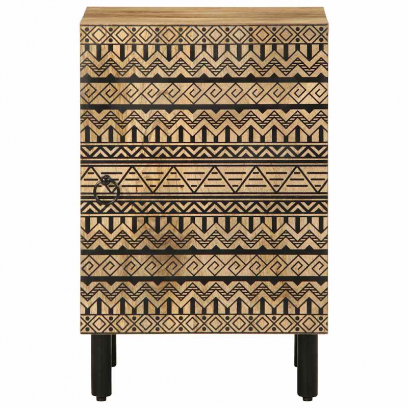 Badschrank 38x33,5x58 cm Massivholz Mango