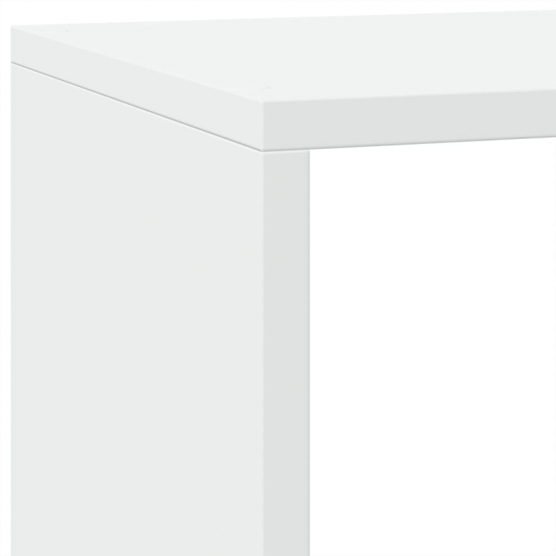 Raumteiler-Bücherregal 3 Stufen Weiß 137,5x29x103,5 cm