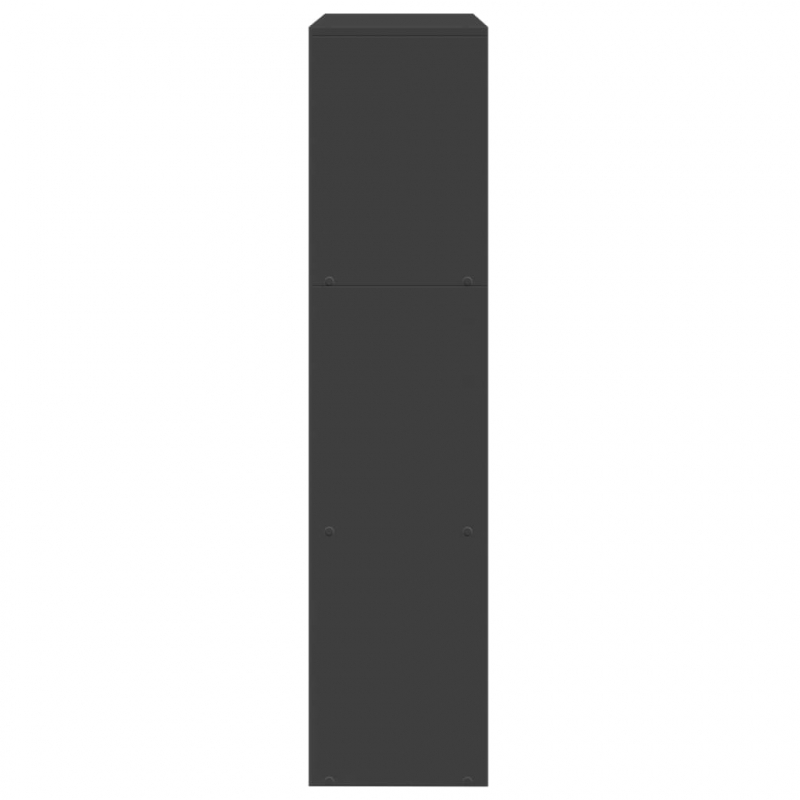 Raumteiler-Bücherregal 3 Stufen Schwarz 123x29x123 cm