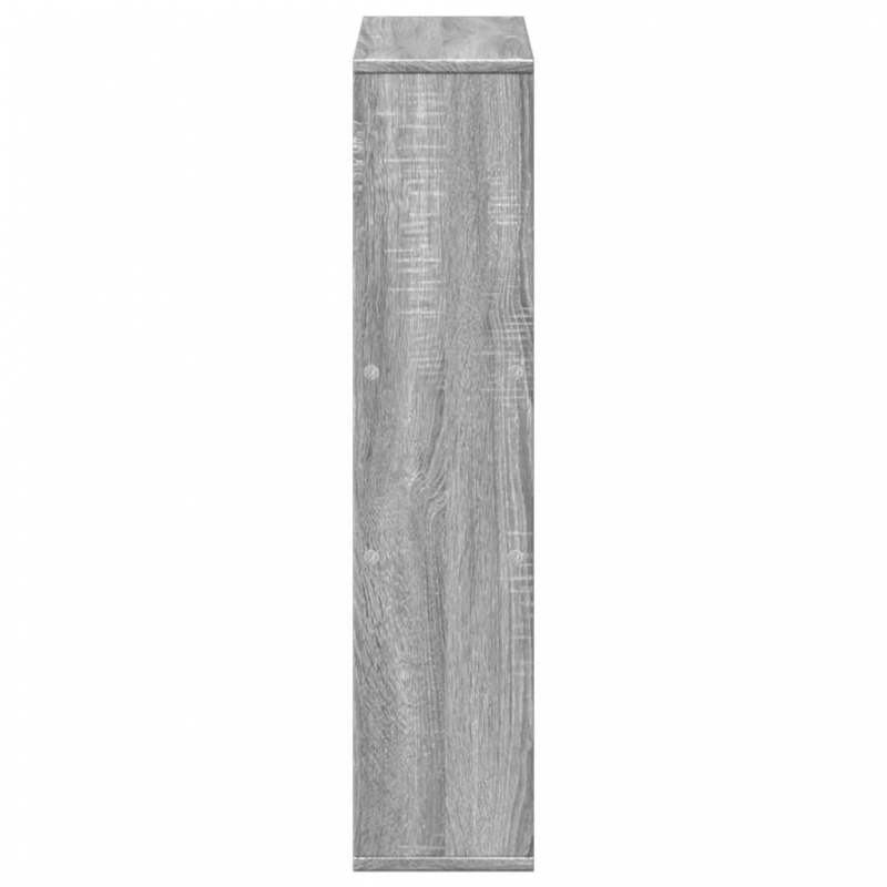 Bücherregal Grau Sonoma 63x20x90 cm Holzwerkstoff