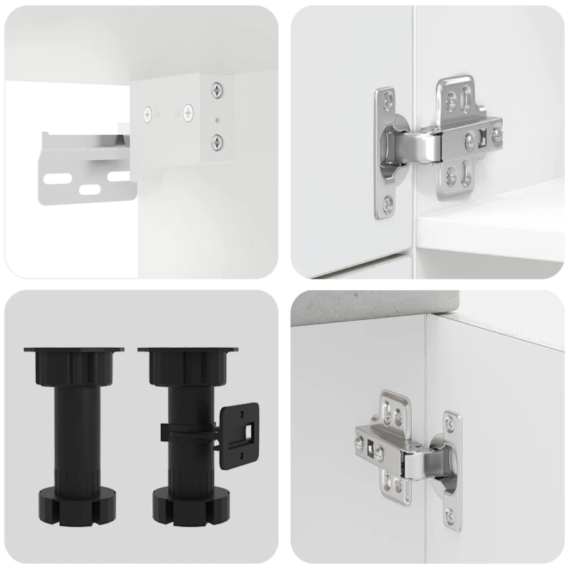 7-tlg. Küchenschrank-Set Lucca Betongrau Holzwerkstoff