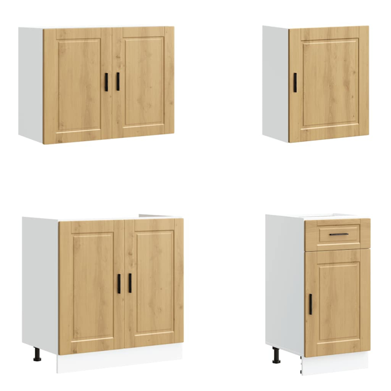 7-tlg. Küchenschrank-Set Kalmar Artisan-Eiche Holzwerkstoff