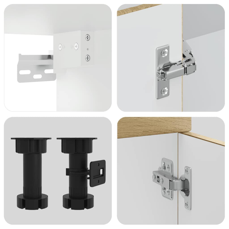 8-tlg. Küchenschrank-Set Porto Sonoma-Eiche Holzwerkstoff