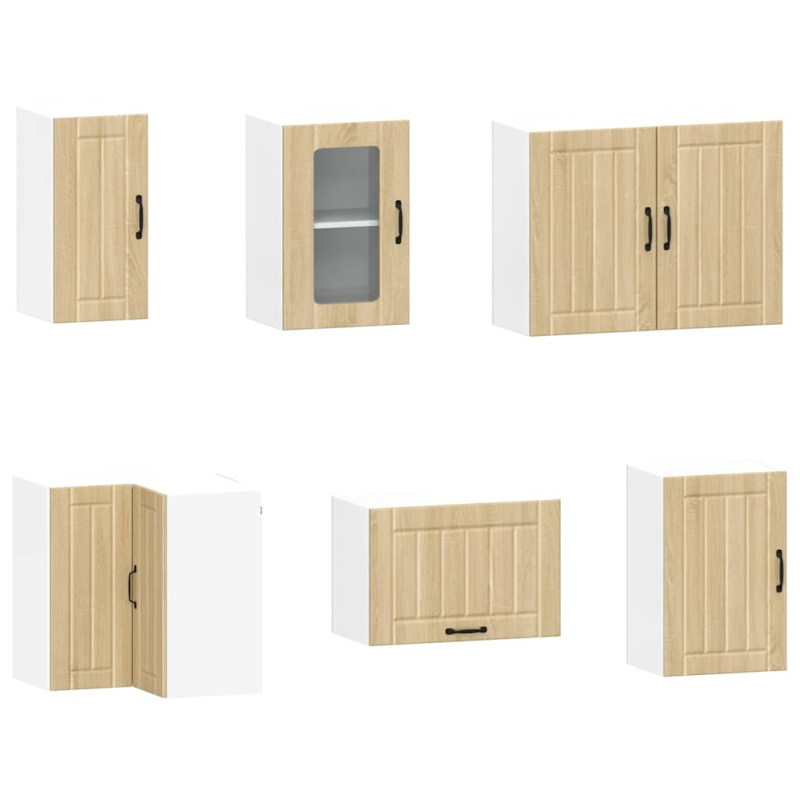 11-tlg. Küchenschrank-Set Lucca Sonoma-Eiche Holzwerkstoff