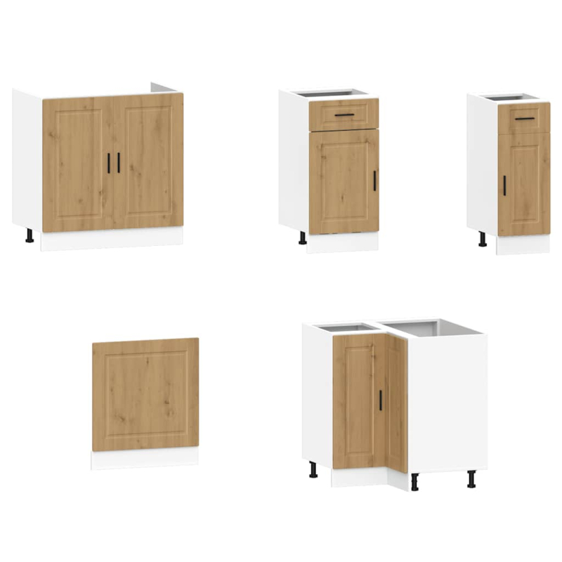 11-tlg. Küchenschrank-Set Porto Artisan-Eiche Holzwerkstoff