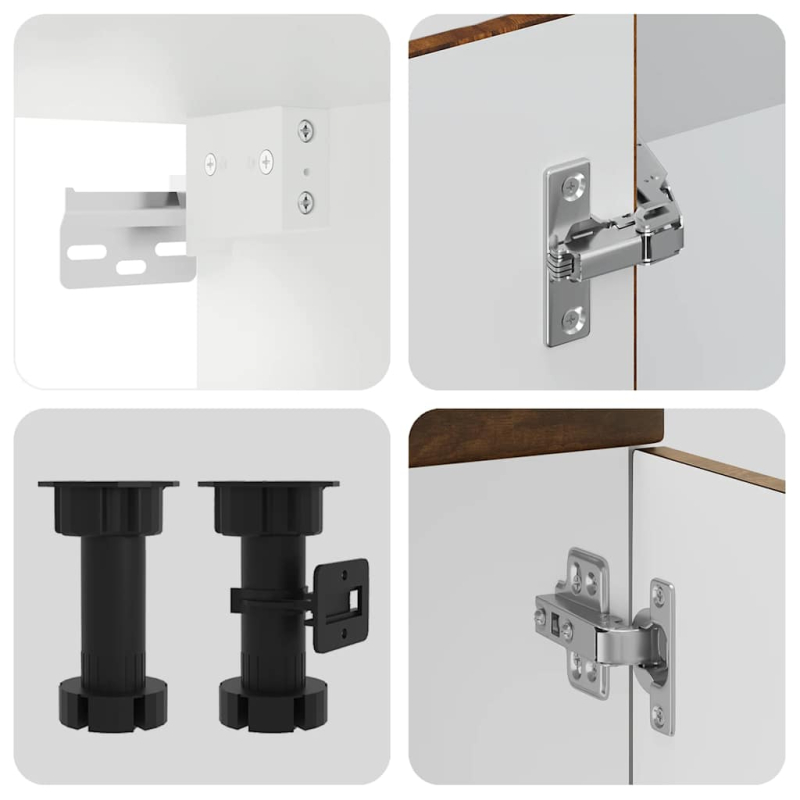 14-tlg. Küchenschrank-Set Kalmar Räuchereiche Holzwerkstoff