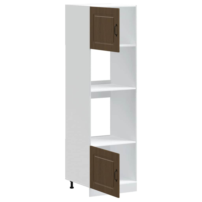 Herdumbauschränke 2 Stk. Kalmar Braun Eichen-Optik Holzwerkstoff