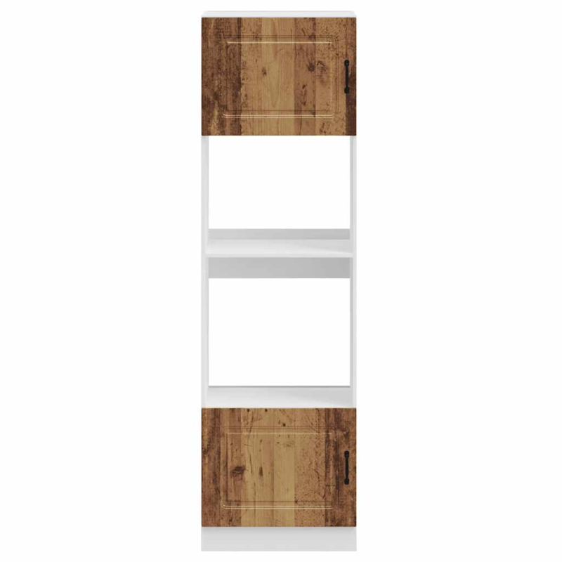 Herdumbauschränke 2 Stk. Kalmar Altholz-Optik Holzwerkstoff