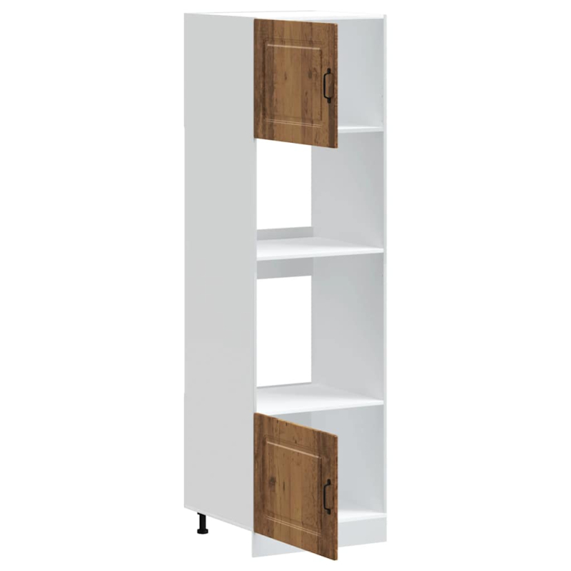 Herdumbauschränke 2 Stk. Kalmar Altholz-Optik Holzwerkstoff