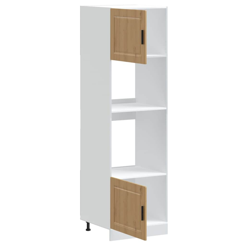 Herdumbauschränke 2 Stk. Porto Artisan-Eiche Holzwerkstoff