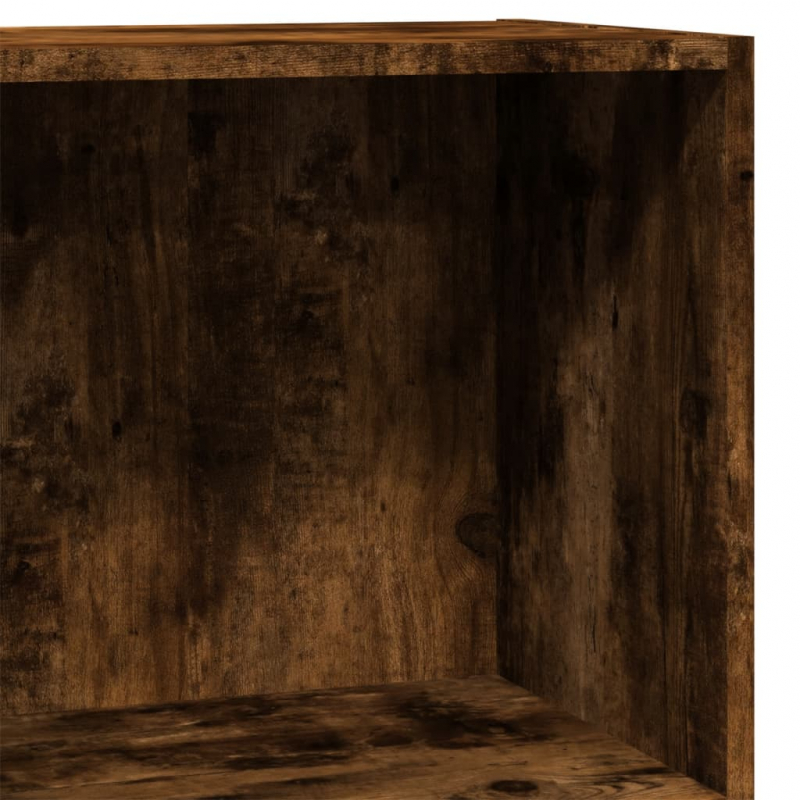 Bücherregal Räuchereiche 40x24x76 cm Holzwerkstoff