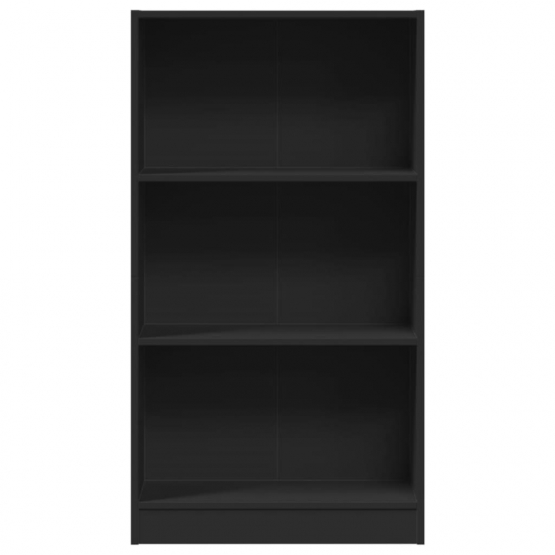 Bücherregal Schwarz 60x24x109 cm Holzwerkstoff